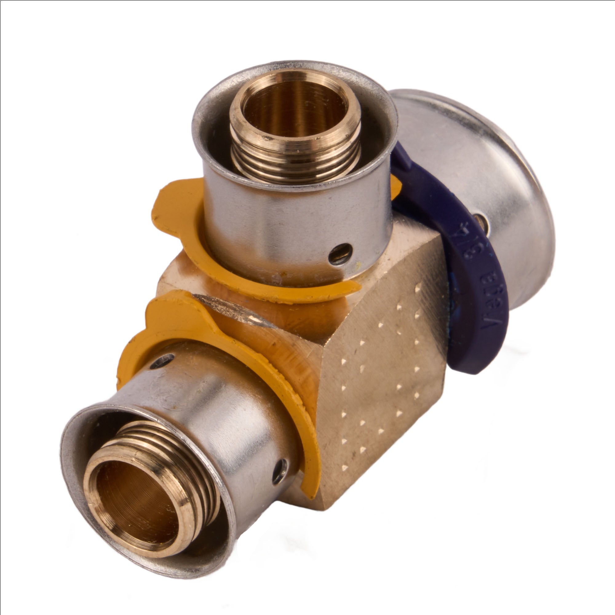 Viega Press Bronze Reducing Tee (Lead Free) 3/4" x 1/2" x 1/2"