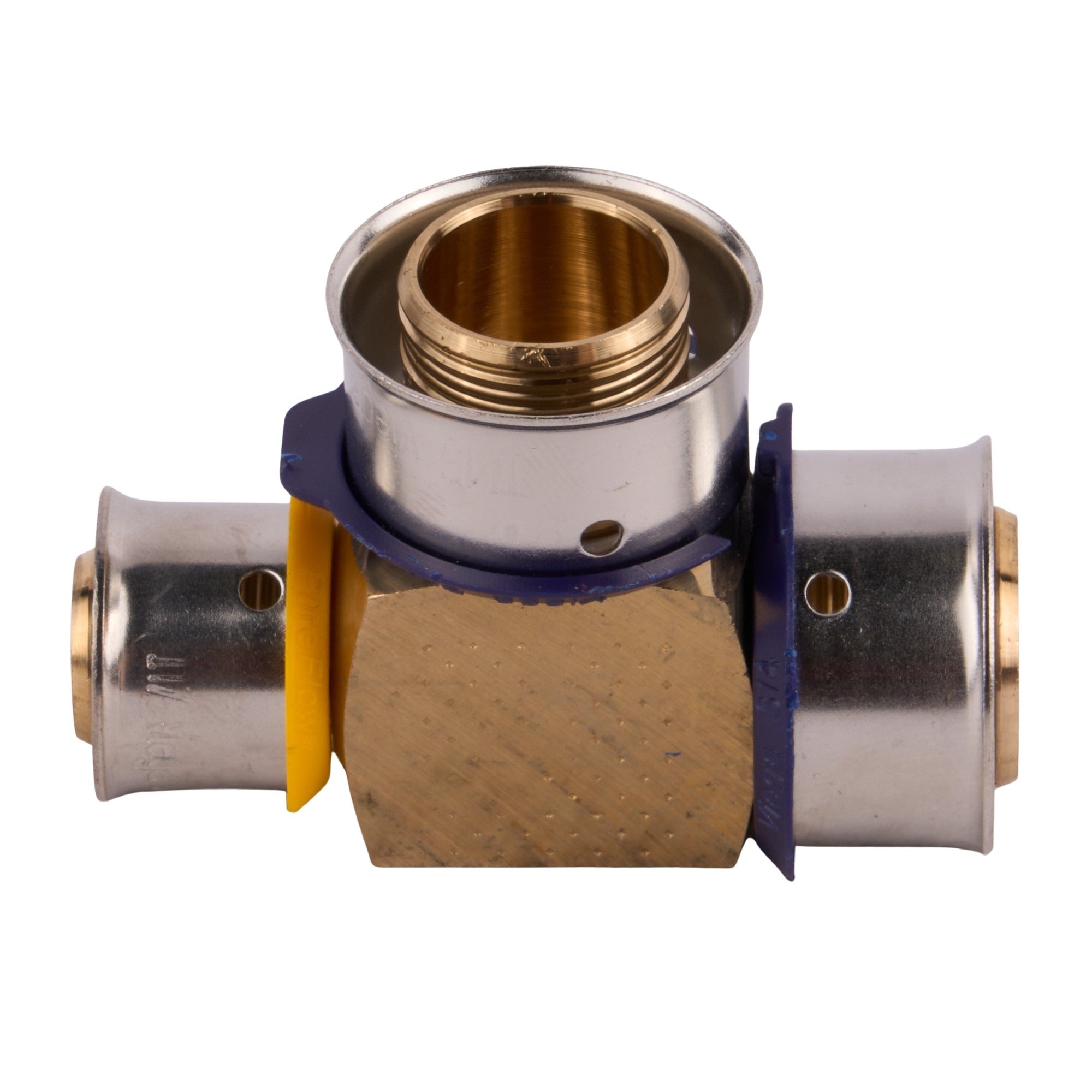 Viega Press Bronze Reducing Tee (Lead Free) 3/4" x 1/2" x 3/4"