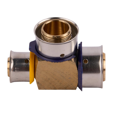 Viega Press Bronze Reducing Tee (Lead Free) 3/4" x 1/2" x 3/4"