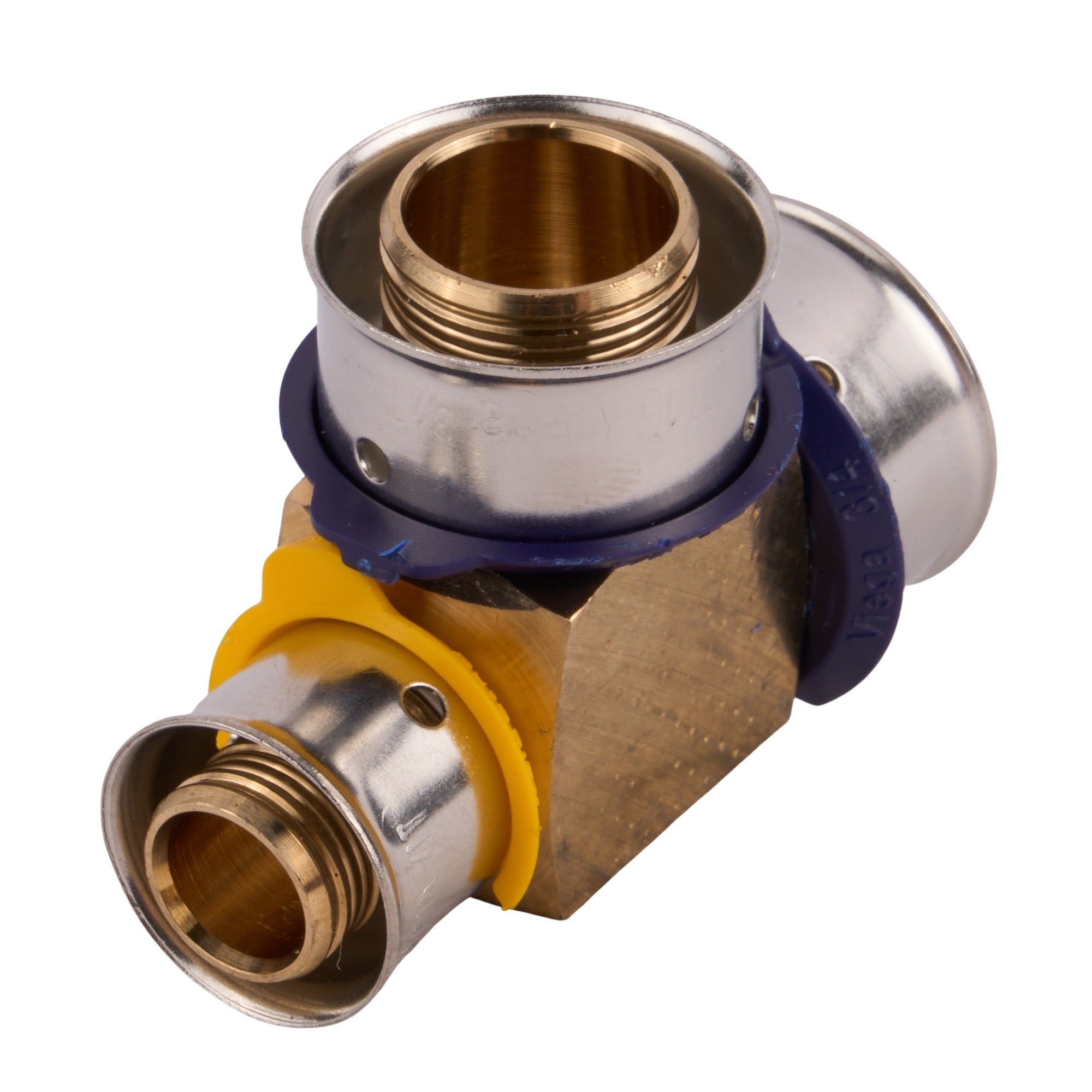 Viega Press Bronze Reducing Tee (Lead Free) 3/4" x 1/2" x 3/4"