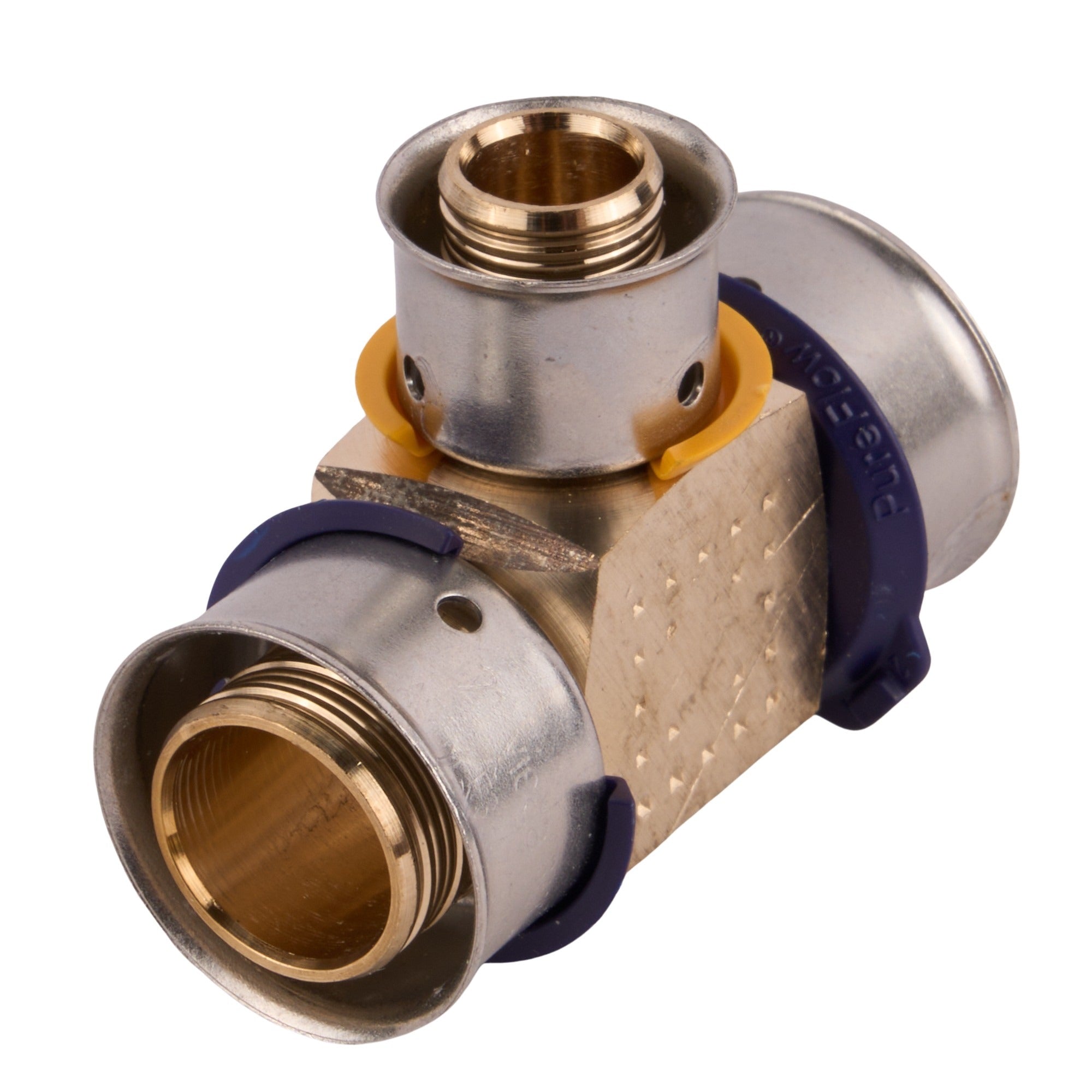 Viega Press Bronze Reducing Tee (Lead Free) 3/4" x 3/4" x 1/2"