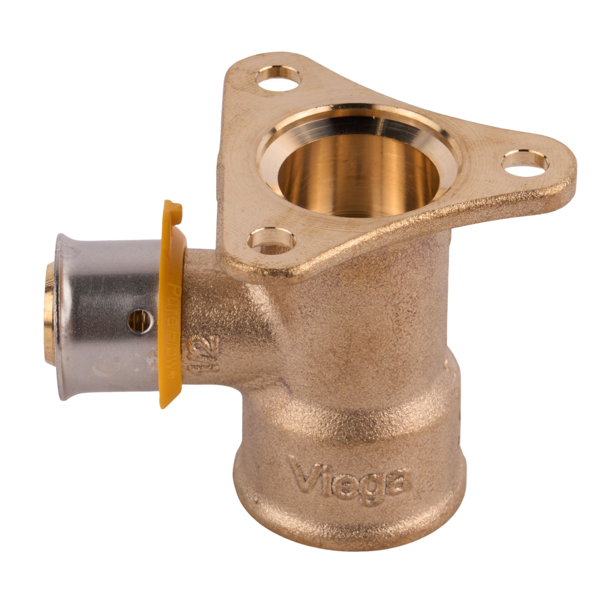 Viega Press Bronze Drop Ear 90° Elbow Press x FPT (Lead Free) 1/2"