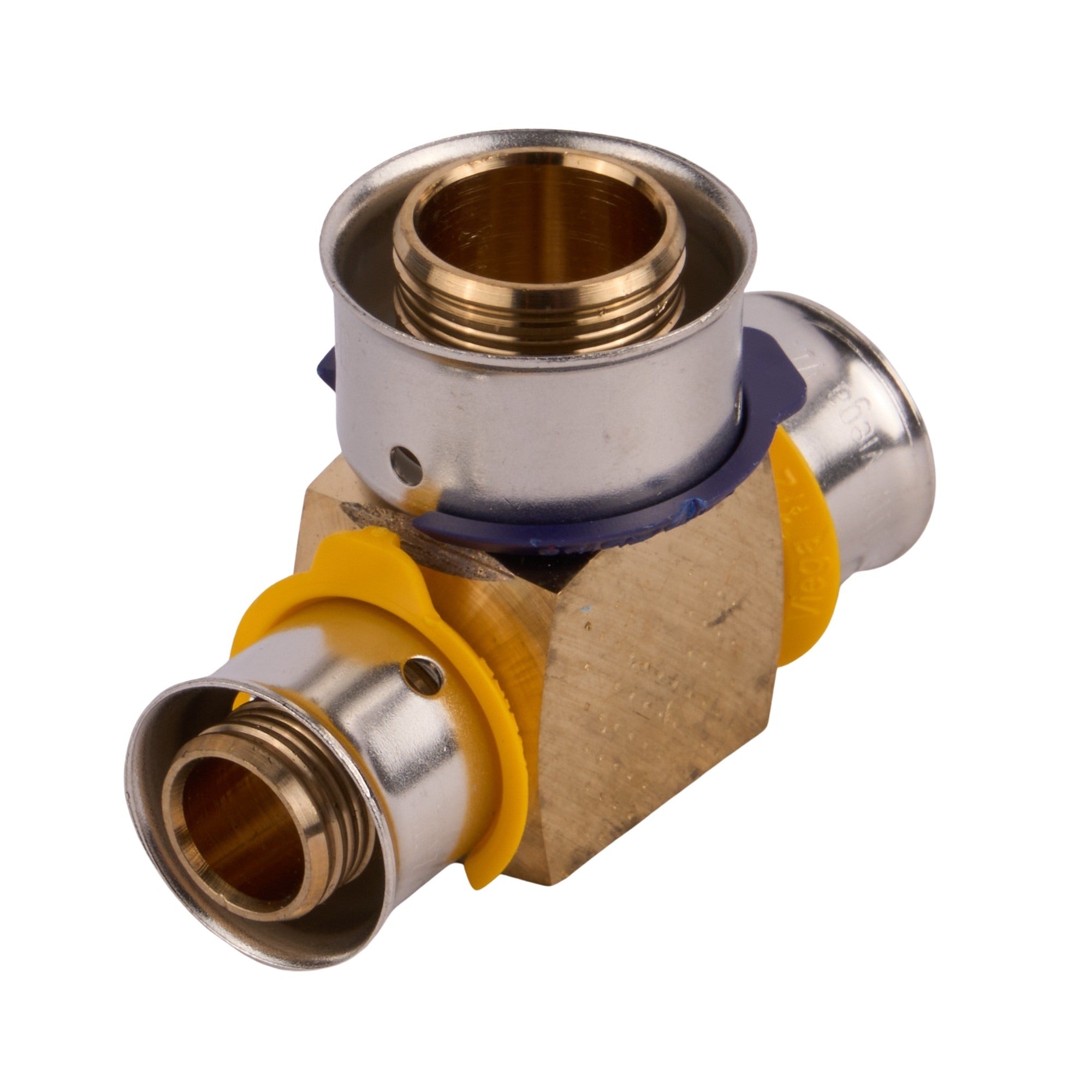 Viega Press Bronze Reducing Tee (Lead Free) 1/2" x 1/2" x 3/4"
