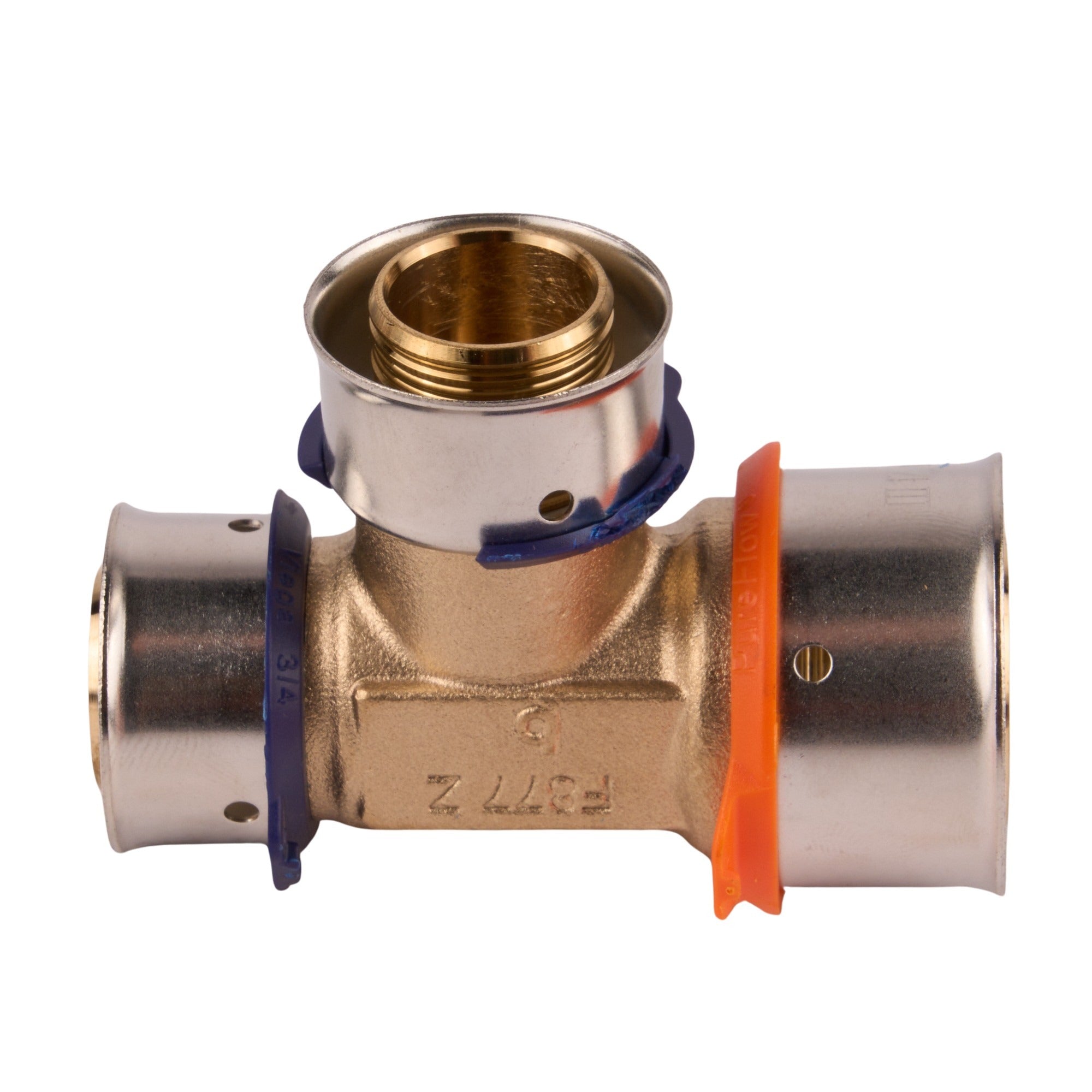 Viega Press Bronze Reducing Tee (Lead Free) 1" x 3/4" x 3/4"