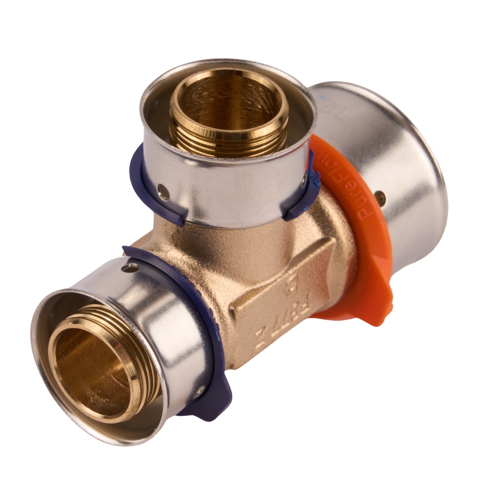 Viega Press Bronze Reducing Tee (Lead Free) 1" x 3/4" x 3/4"