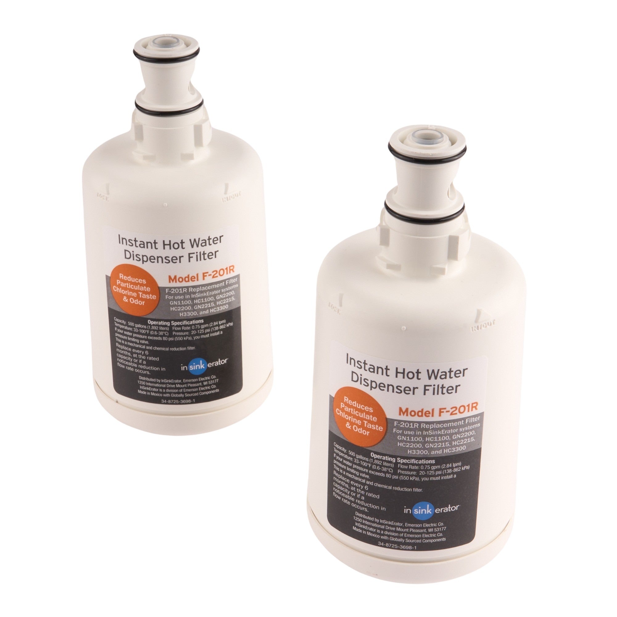Insinkerator Water Filter F-201R (Twin Pack)