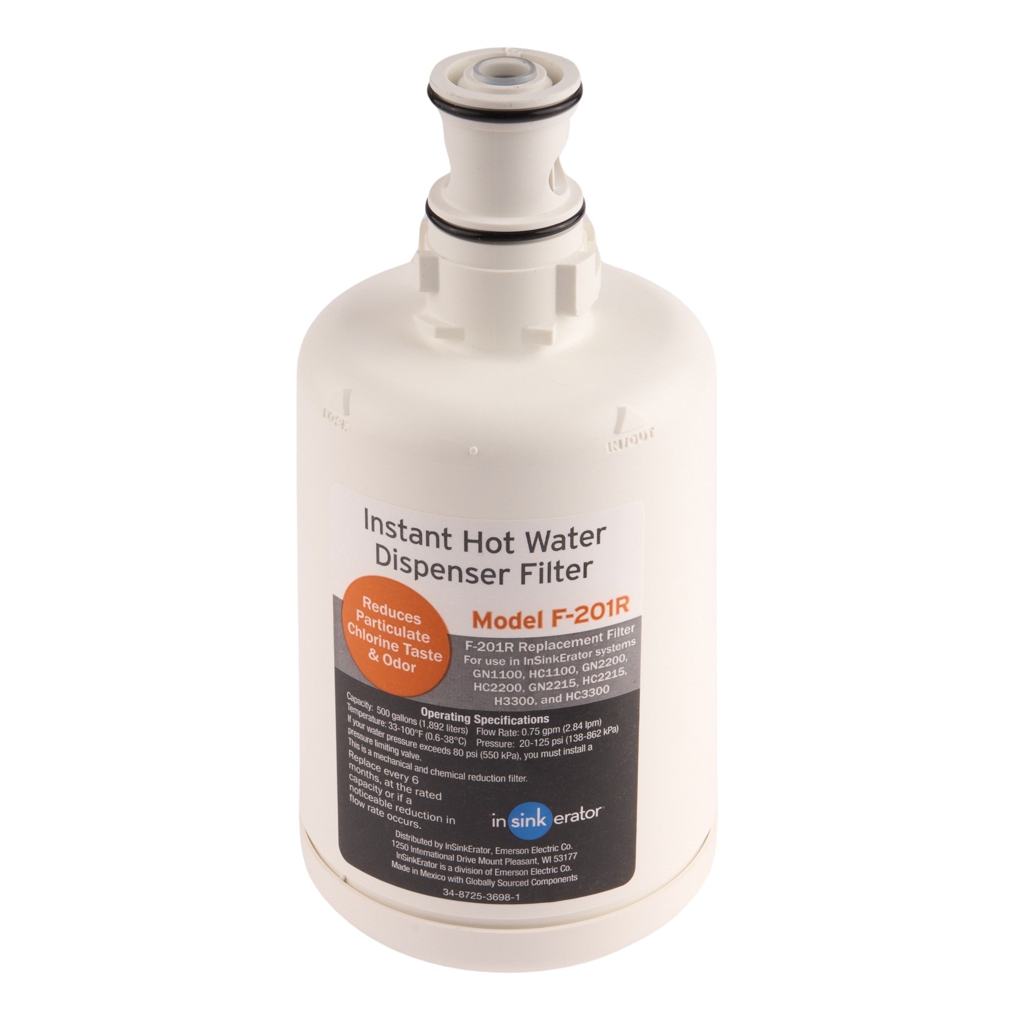 Insinkerator Water Filter F - 201R (Twin Pack) - APEX Supply Co.