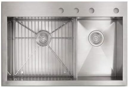 Kohler Vault 33" Double Basin Top - Mount/Under - Mount 18 - Gauge Stainless Steel Kitchen Sink with Smart Divide - APEX Supply Co.