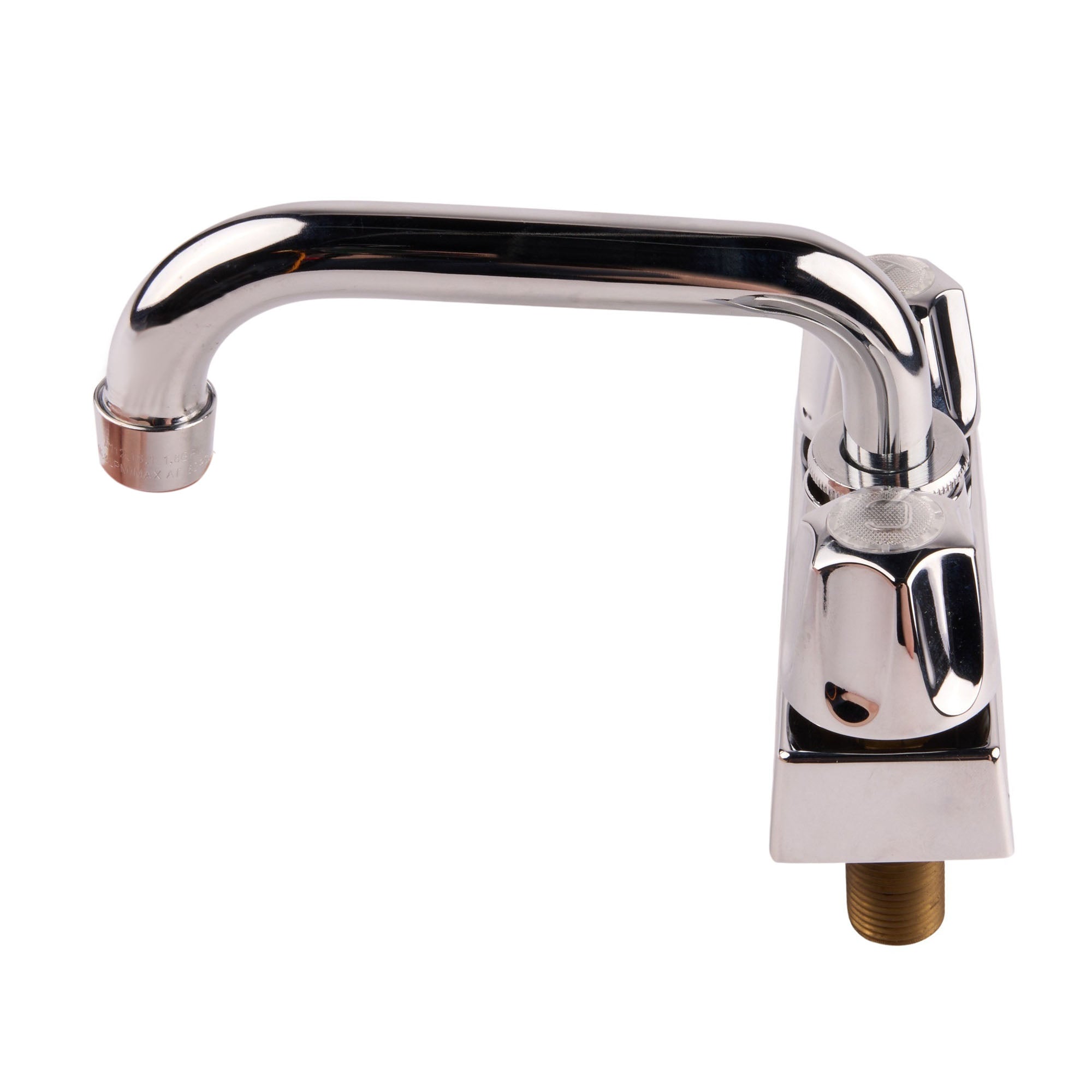 Banner Faucet Two Metal Handle Laundry Tub Faucet 6" Spout 4" Center - APEX Supply Co.