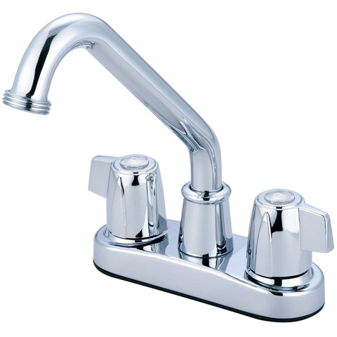 Olympia Faucets Elite 1.5 GPM Centerset 5 - 1/2" Reach Bar Faucet with Dual Knob Handles - APEX Supply Co.