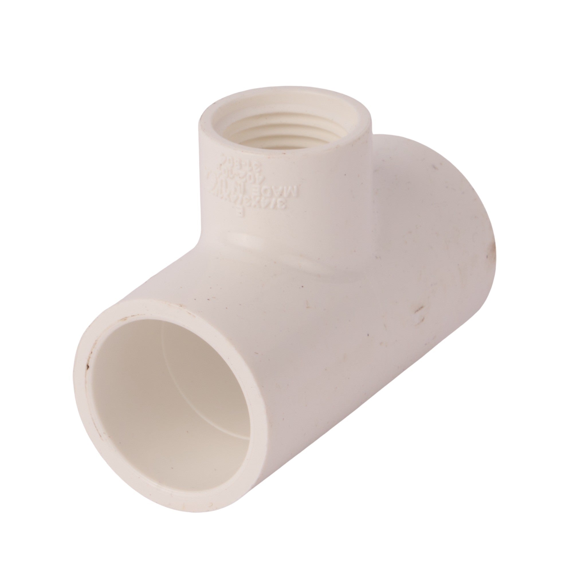 PVC Schedule 40 Reducing Tee (Socket x Socket x FIP) 3/4" x 3/4" x 1/2"