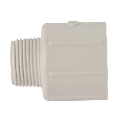 PVC Schedule 40 Reducing Male Adapter 3/4" x 1"