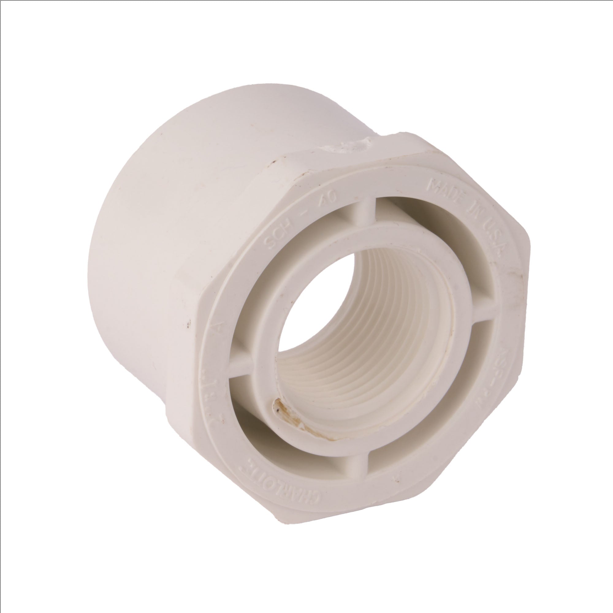 PVC Schedule 40 Reducer Bushing (Spigot x FIP) 2" x 1"