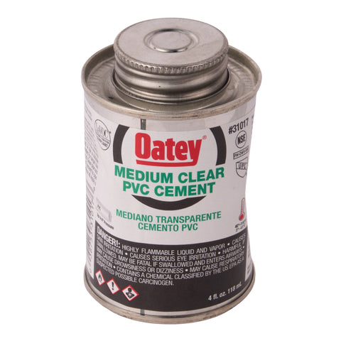 PVC Medium Clear Cement 4 oz.