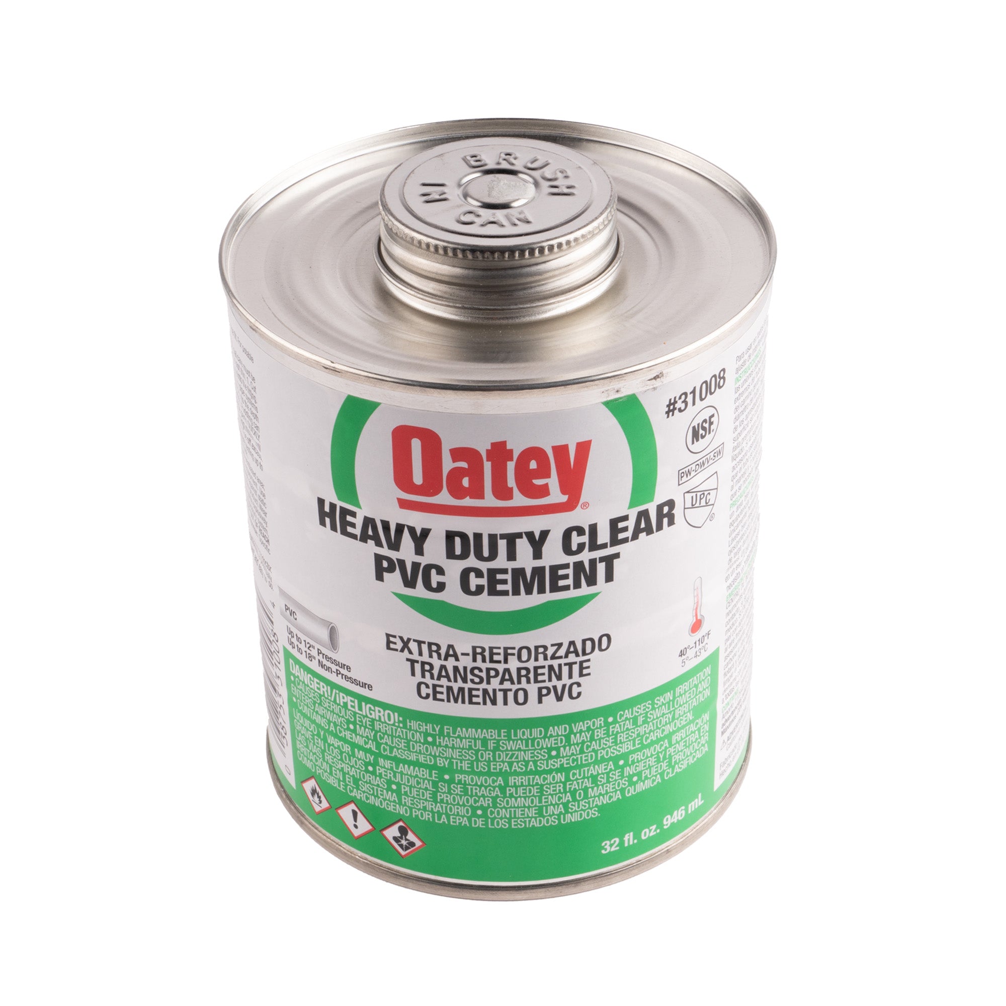 Oateyweld Heavy Duty Solvent Cement (Clear) 32 oz.