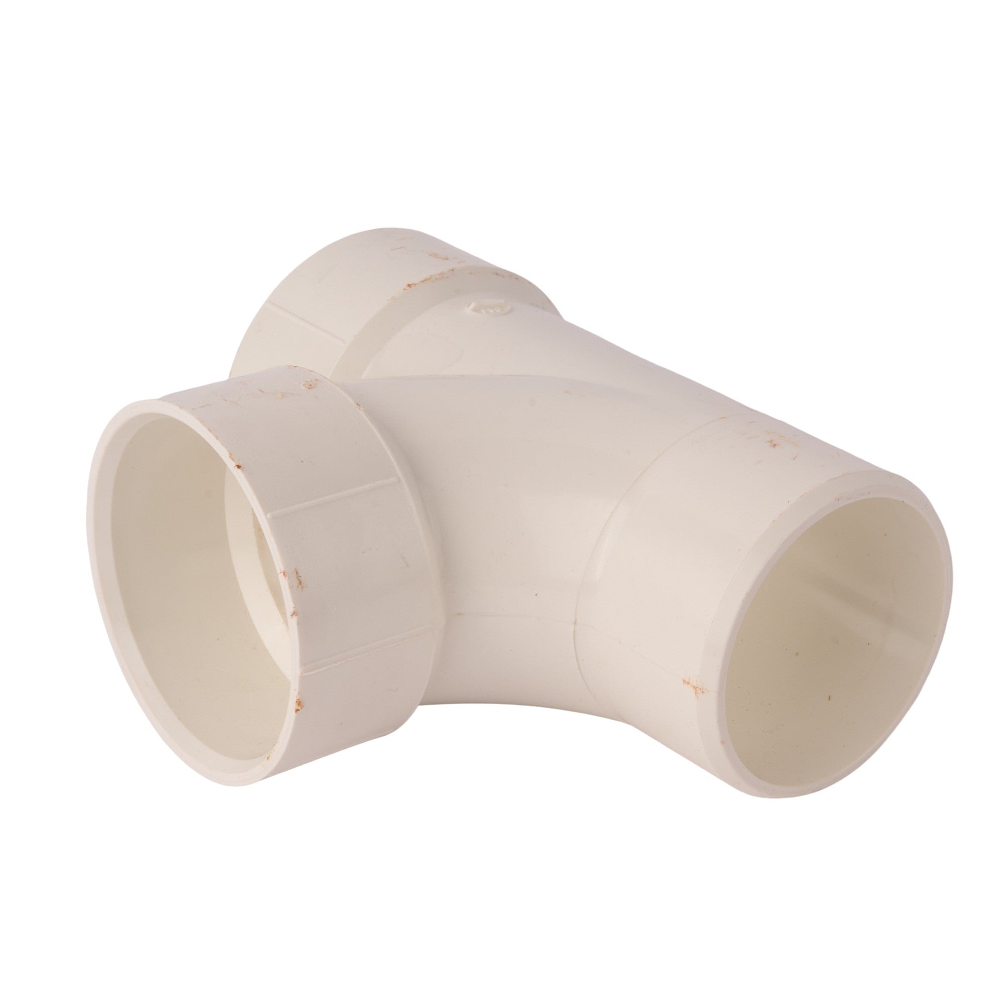 PVC DWV Reducing Street Sanitary Tee (Socket x Socket x Spigot) 3"