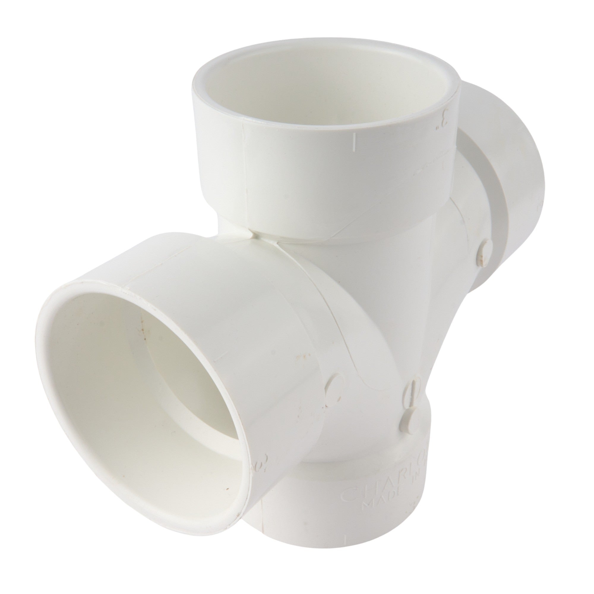PVC DWV Reducing Sanitary Cross 3"
