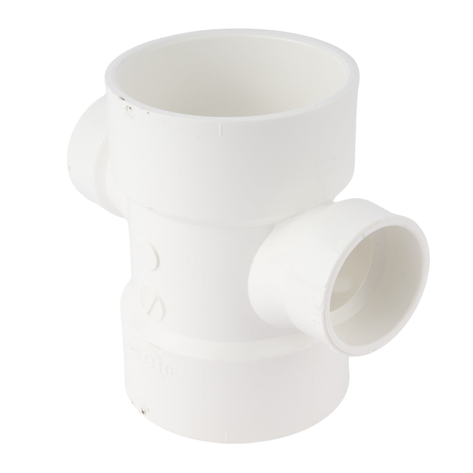 PVC DWV Reducing Sanitary Cross 3" x 1-1/2"