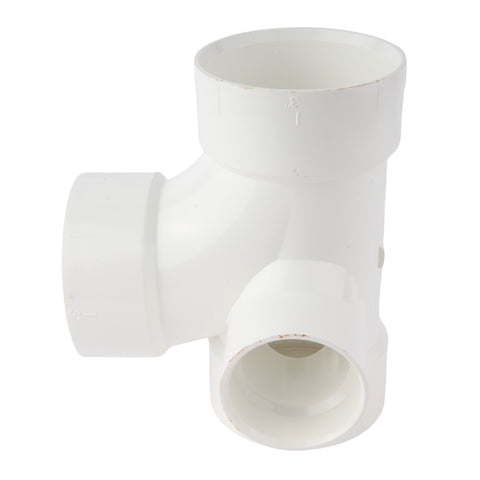 PVC DWV Sanitary Tee w/2" R and L Side Inlets - APEX Supply Co.