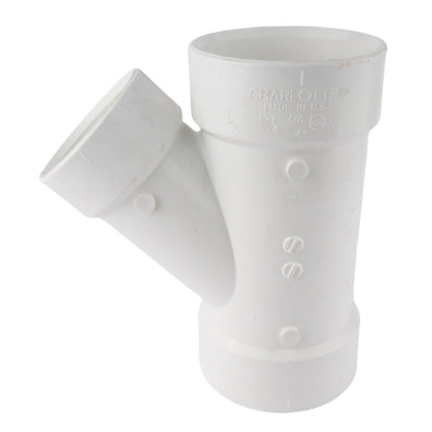 PVC DWV Reducing Wye 4"