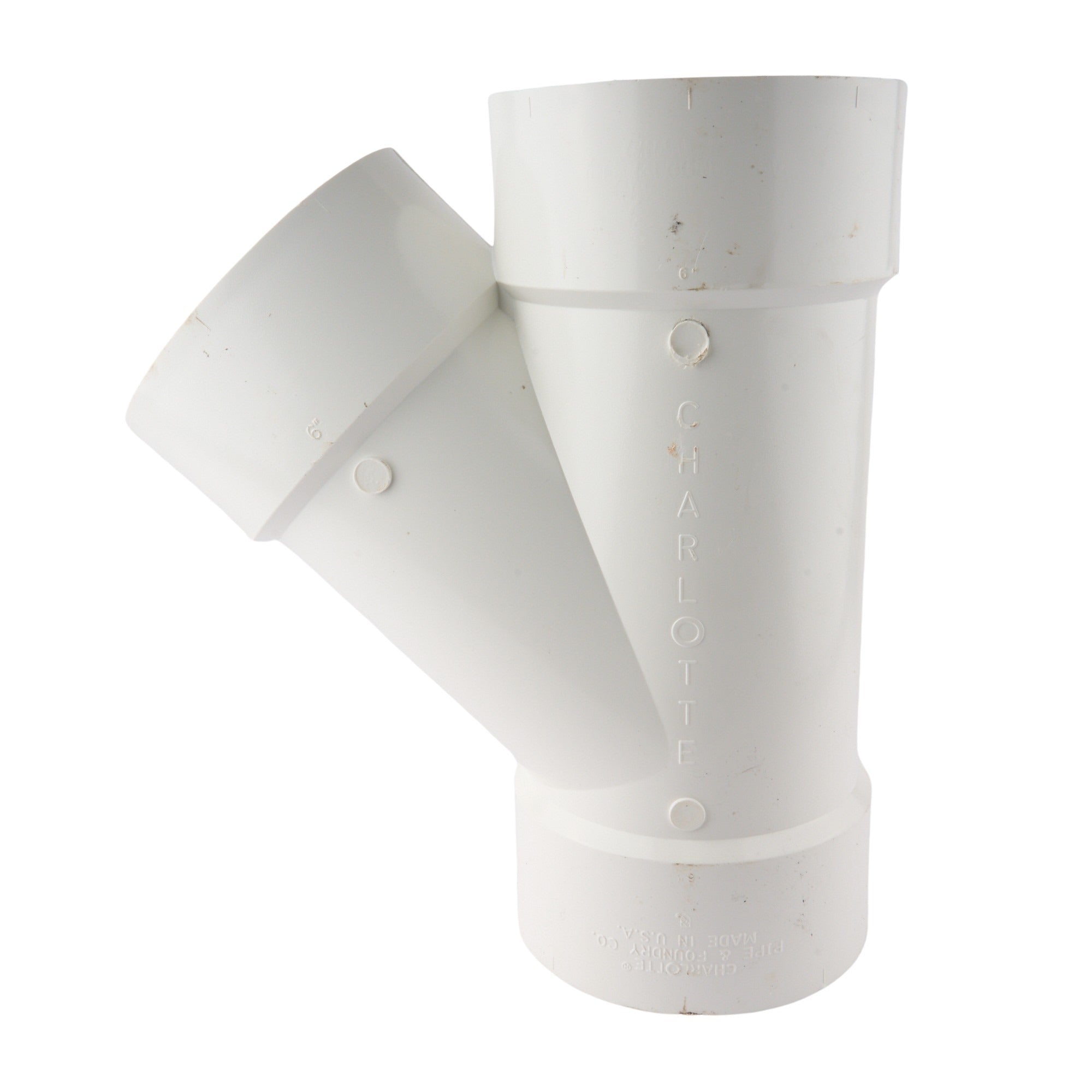 PVC DWV Reducing Wye 6"