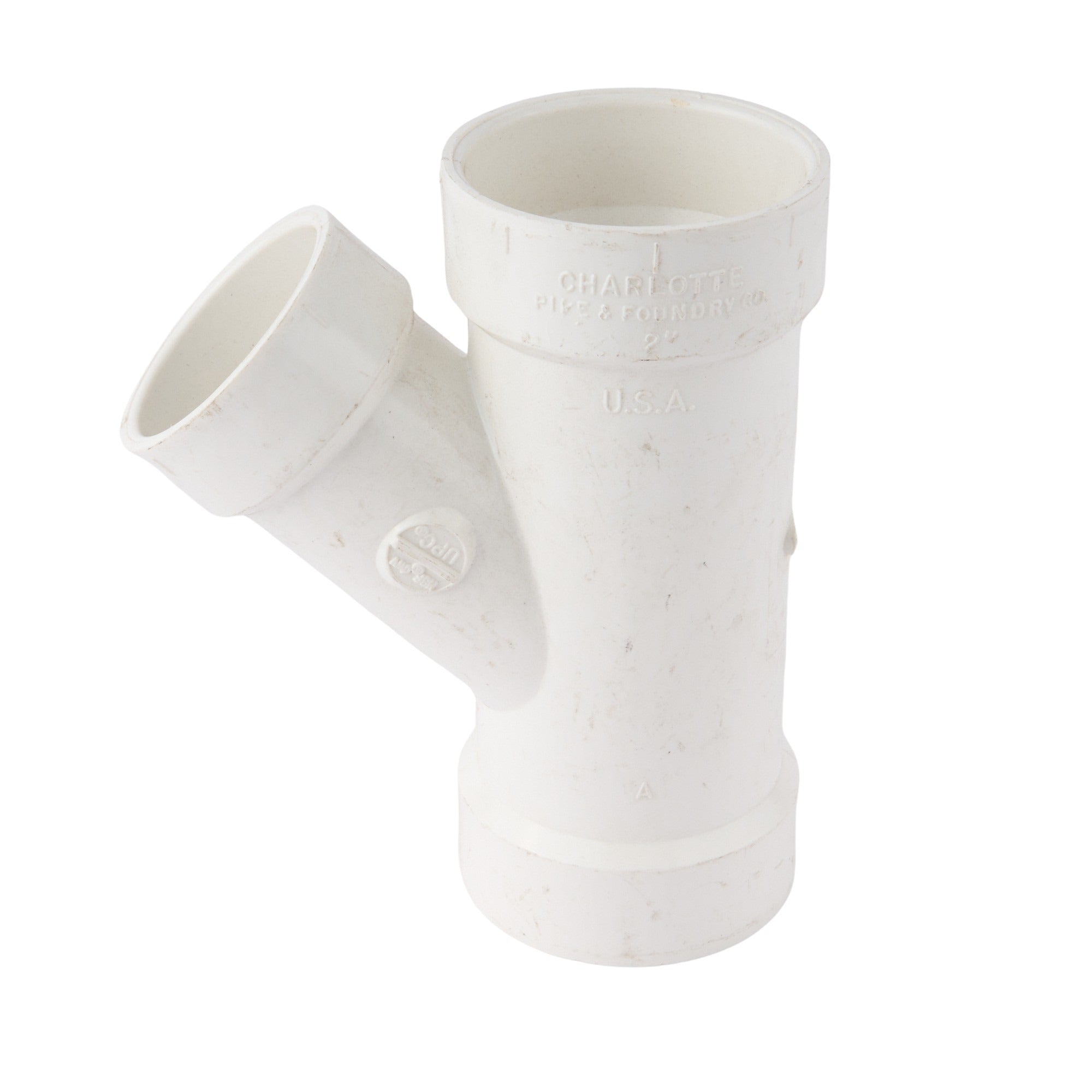 PVC DWV Reducing Wye 2" x 2" x 1-1/2"