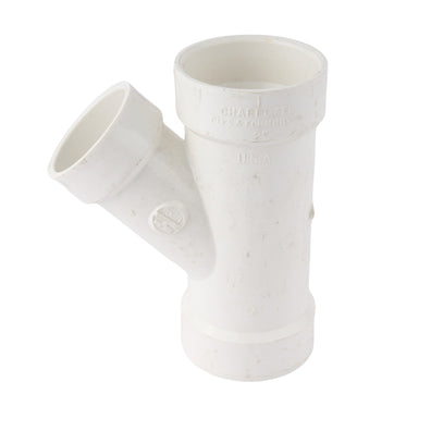 PVC DWV Reducing Wye 2" x 2" x 1-1/2"