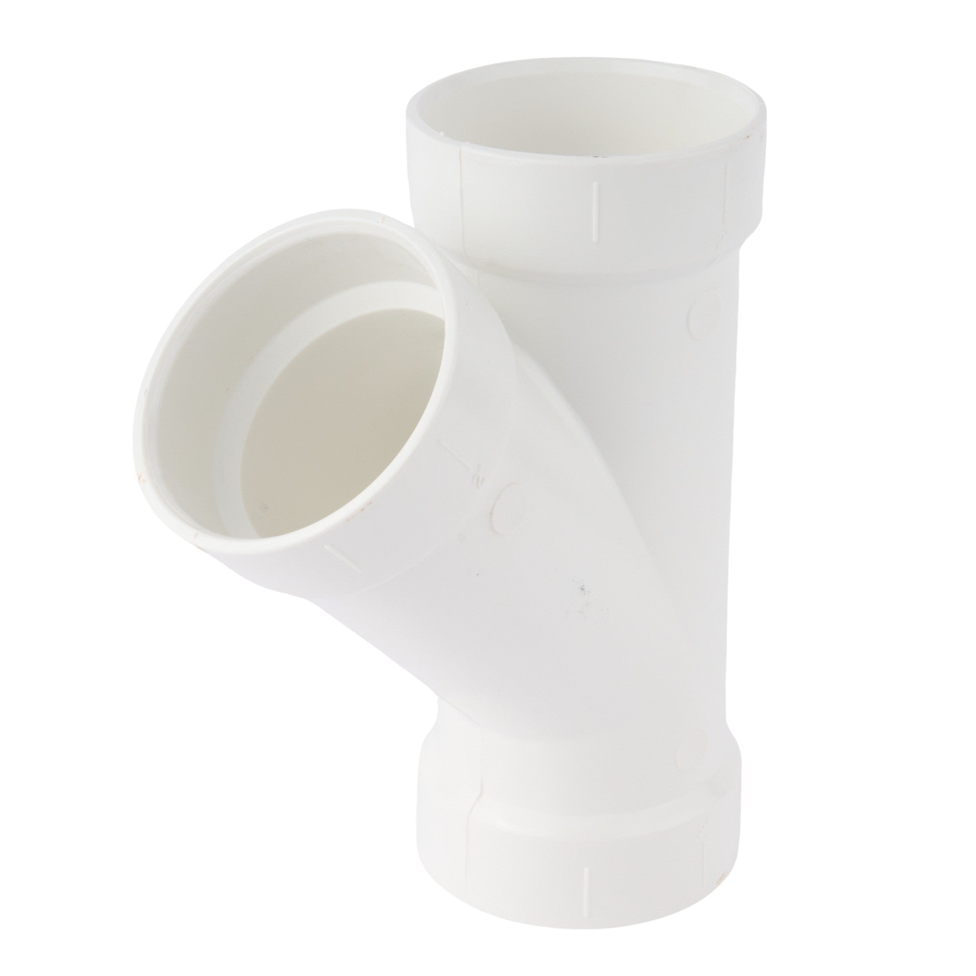 PVC DWV Street Wye (Socket x Socket x Spigot) 2"