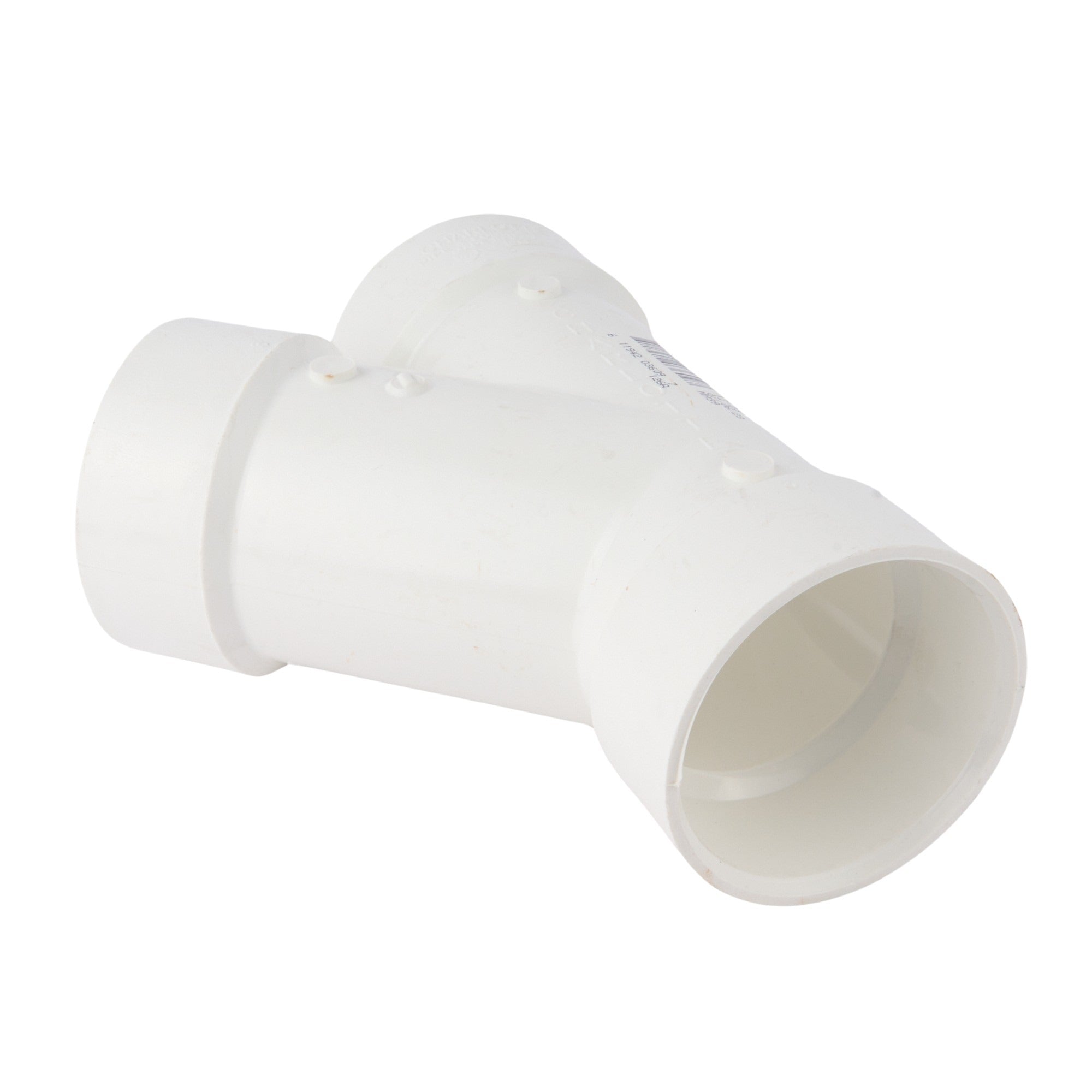 PVC DWV Street Wye (Socket x Socket x Spigot) 3"