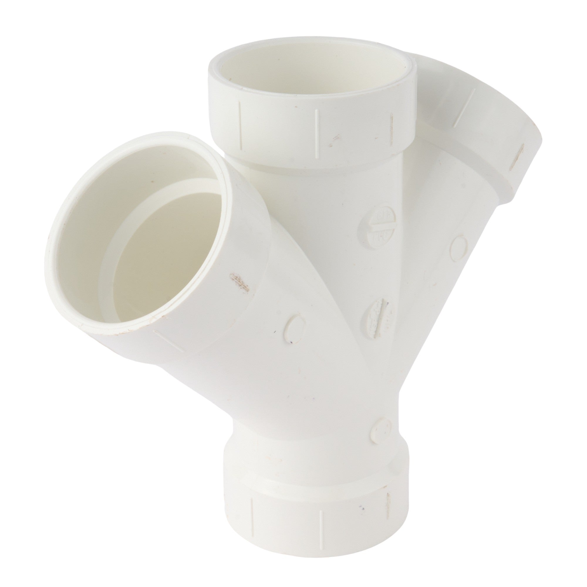 PVC DWV Reducing Double Wye 2"