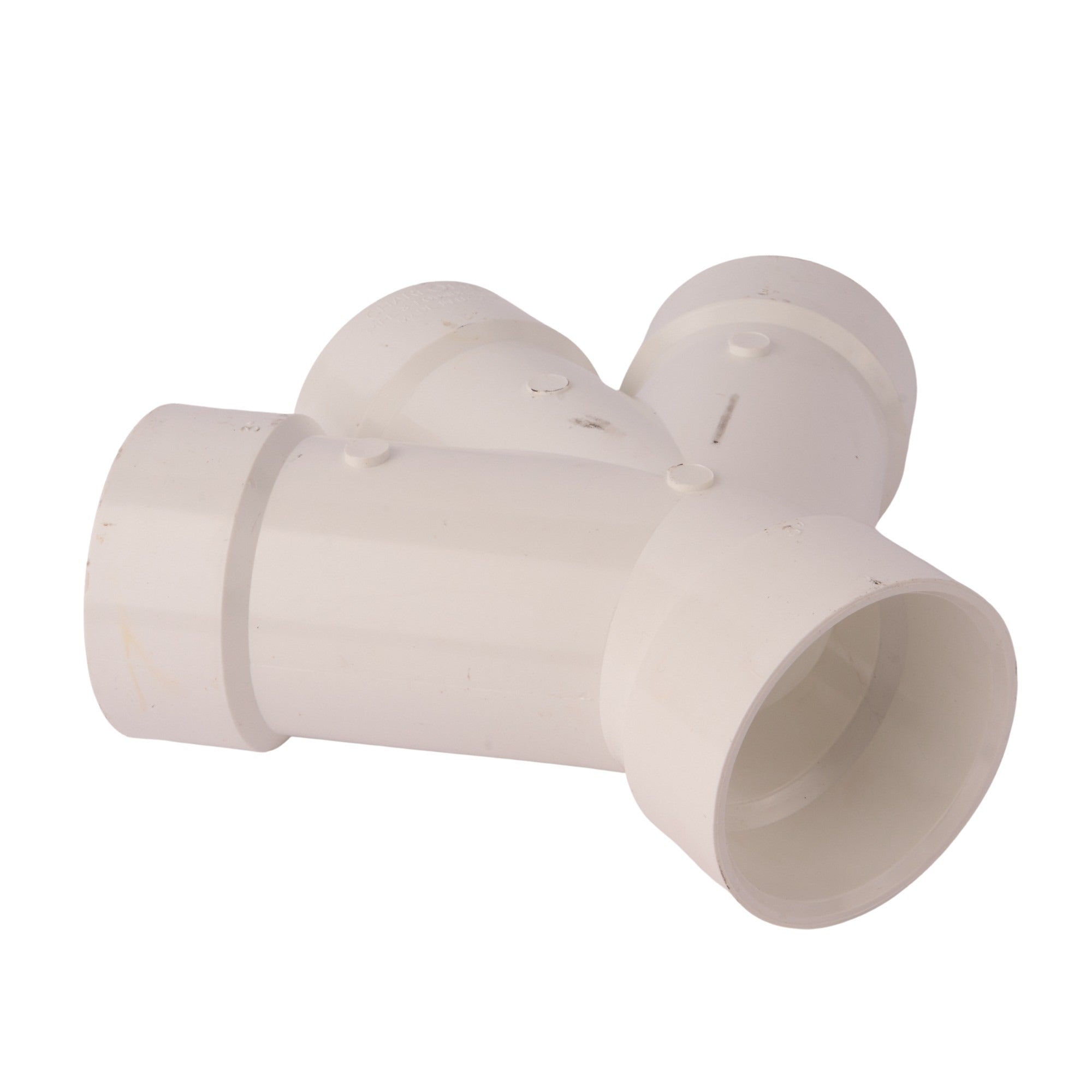 PVC DWV Reducing Double Wye 3"