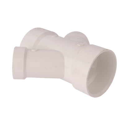 PVC DWV Double Wye 3" x 3" x 2" x 2"