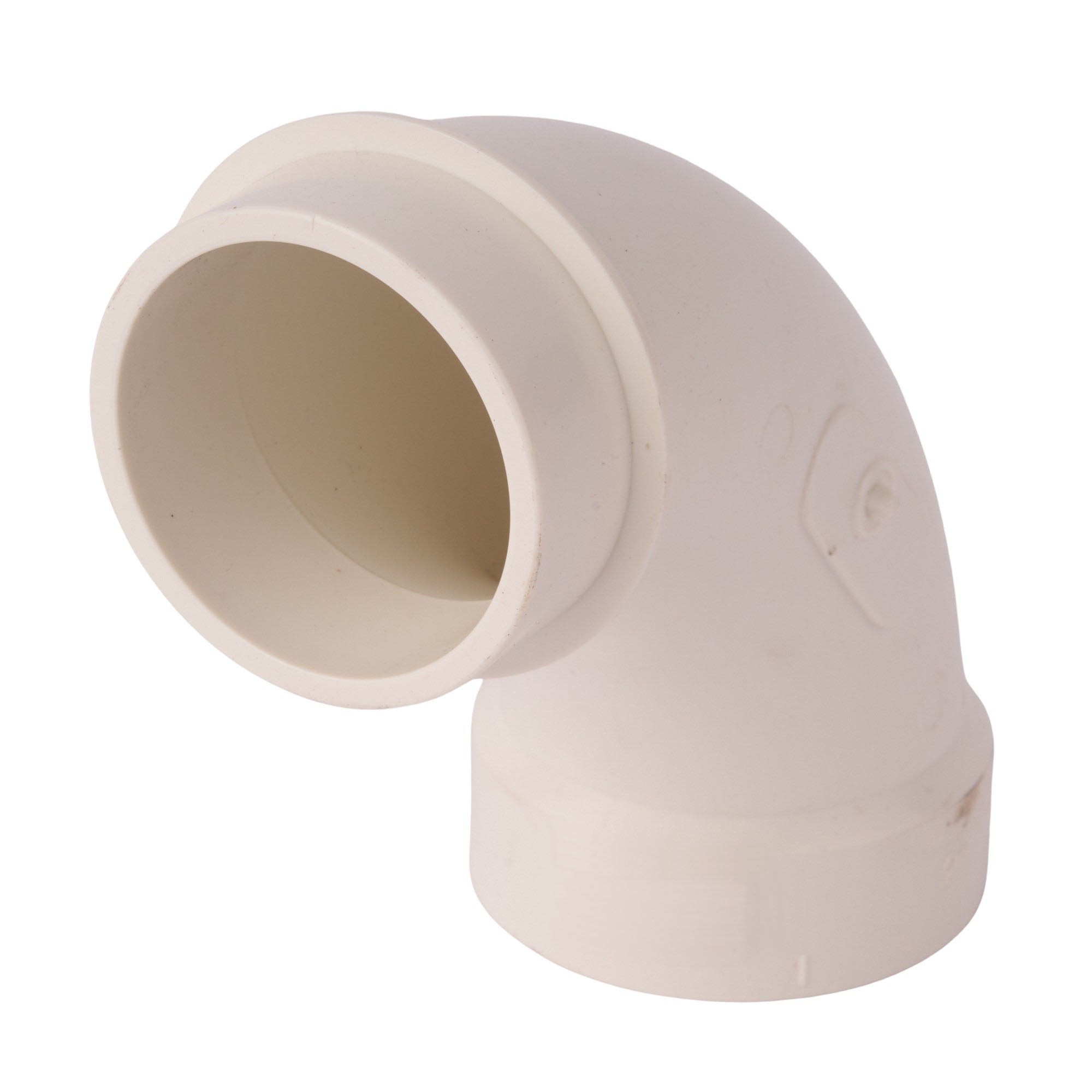 PVC DWV 90° Long Turn Street Elbow (Socket x Spigot) 2"