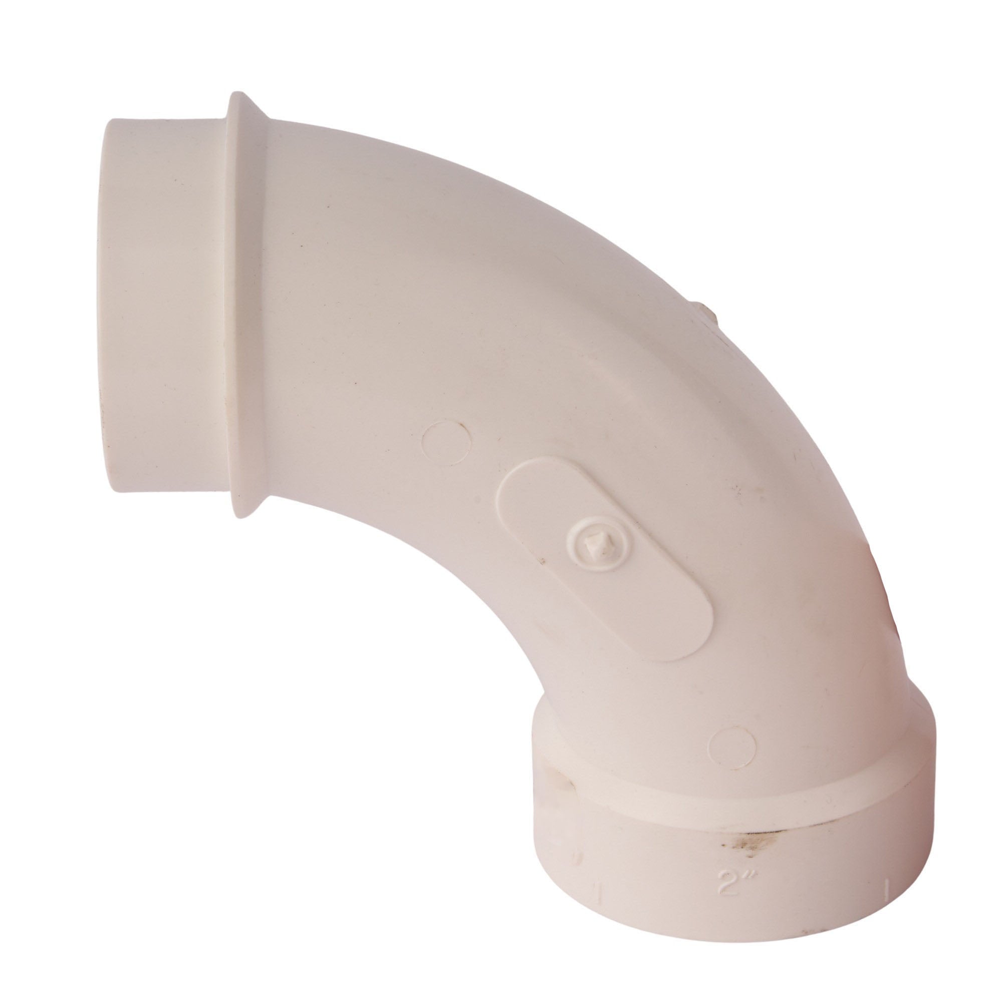 PVC DWV 90° Long Turn Street Elbow (Socket x Spigot) 2"