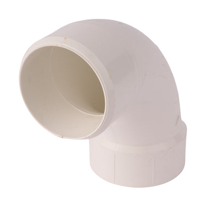 PVC DWV 90° Long Turn Street Elbow (Socket x Spigot) 3"
