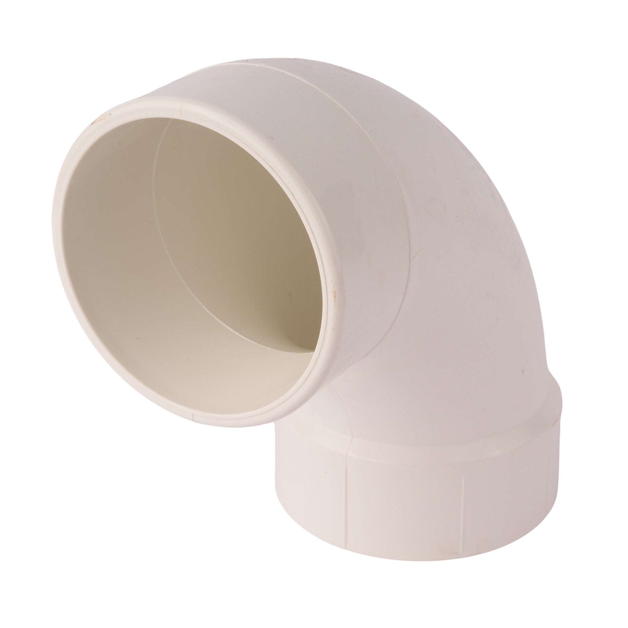 PVC DWV 90° Long Turn Street Elbow (Socket x Spigot) 4"
