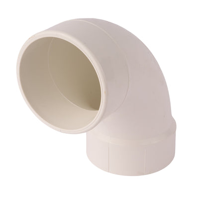 PVC DWV 90° Long Turn Street Elbow (Socket x Spigot) 4"