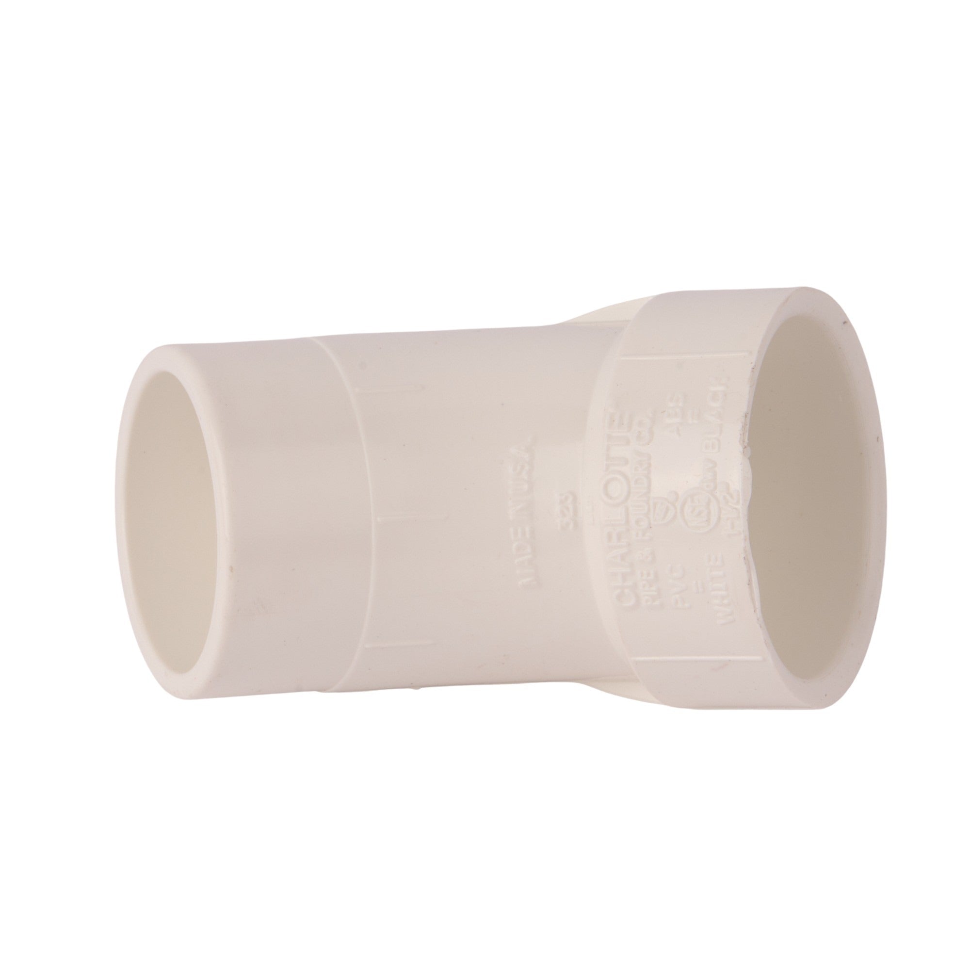PVC DWV 45° Street Elbow (Socket x Spigot) 1-1/2"