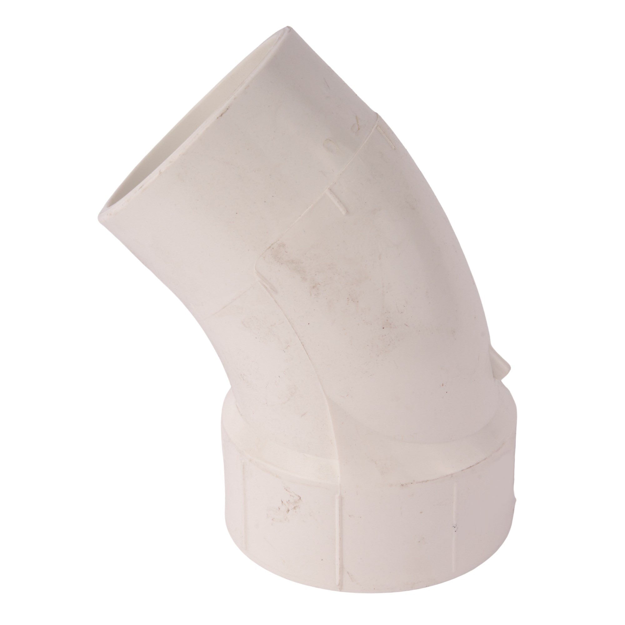 PVC DWV 45° Street Elbow (Socket x Spigot) 3"