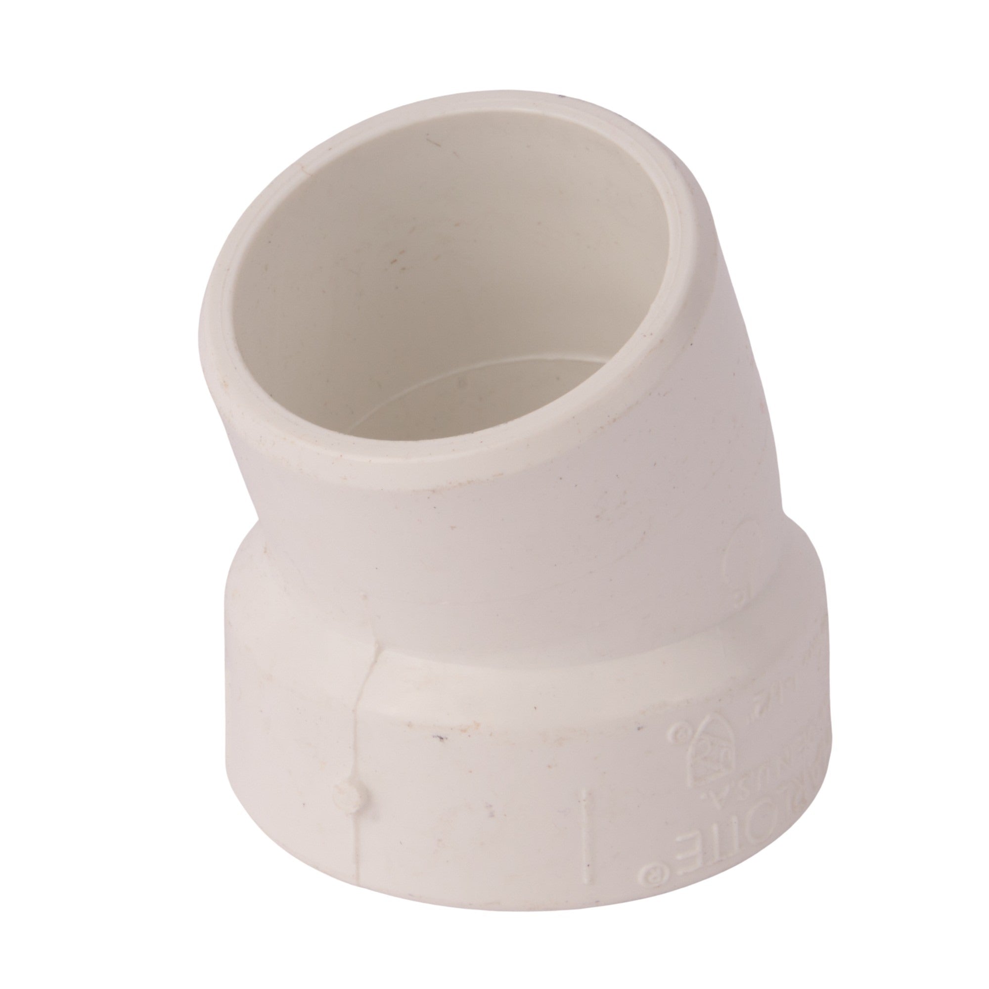 PVC DWV 22.5° Street Elbow (Socket x Spigot) 1-1/2"