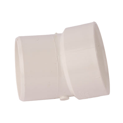 PVC DWV 22.5° Street Elbow (Socket x Spigot) 3"
