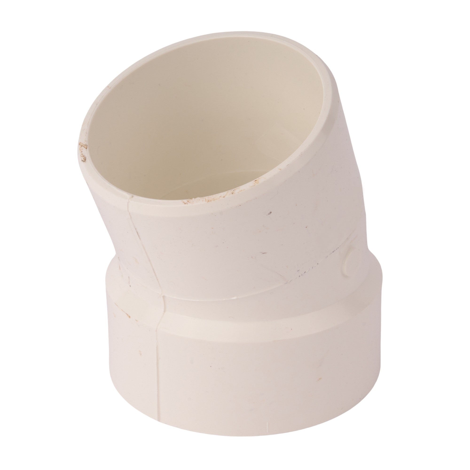 PVC DWV 22.5° Street Elbow (Socket x Spigot) 4"