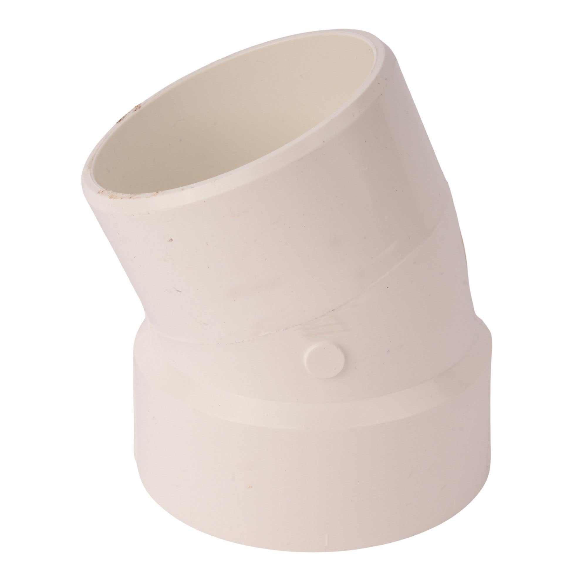 PVC DWV 22.5° Street Elbow (Socket x Spigot) 4"