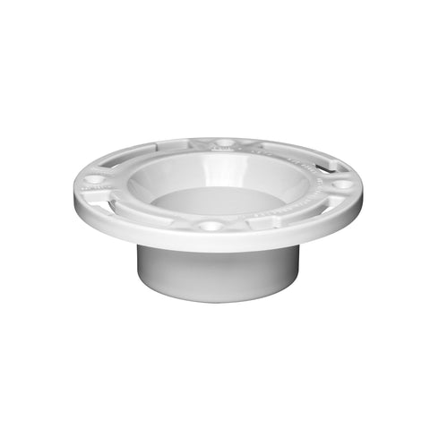 PVC DWV Flush Fit Closet Flange 4" x 3"