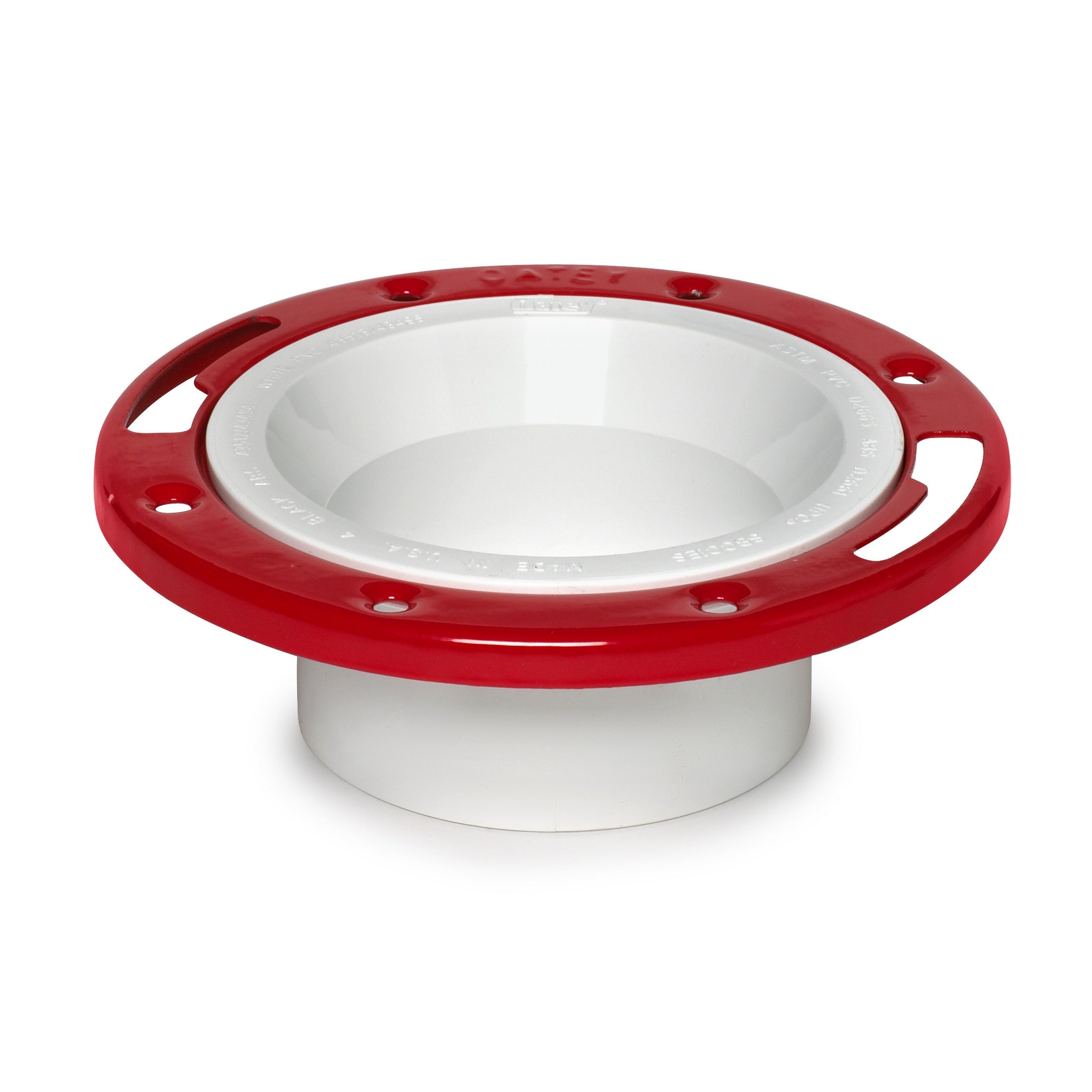 PVC DWV Offset Adjustable Closet Flange 4" x 3"