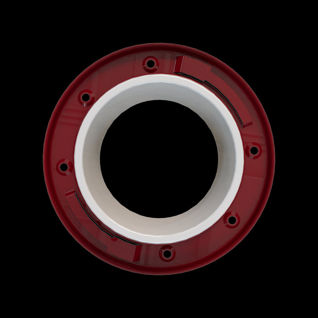 PVC DWV Offset Adjustable Closet Flange 4" x 3"