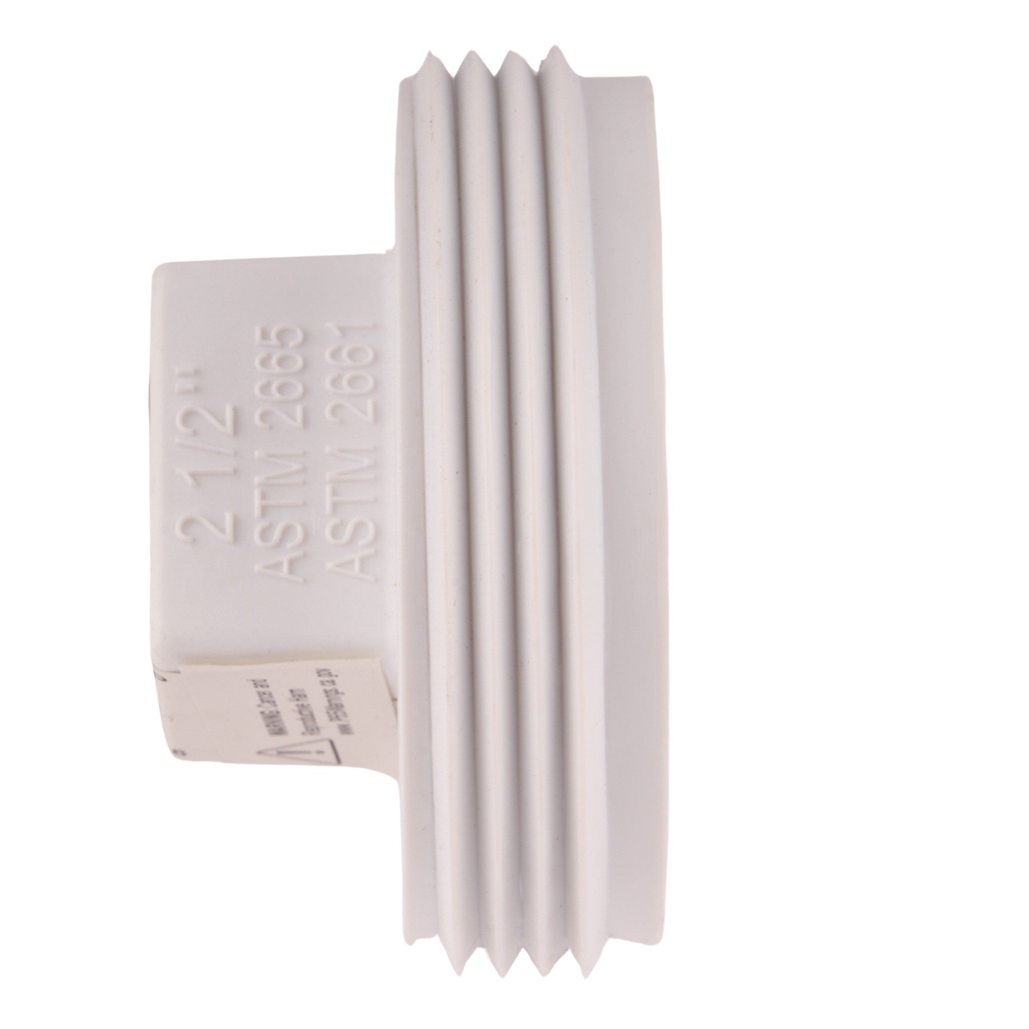 PVC DWV Raised Square Head Cleanout Plug 2-1/2"
