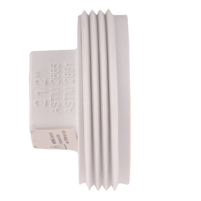 PVC DWV Raised Square Head Cleanout Plug 2-1/2"