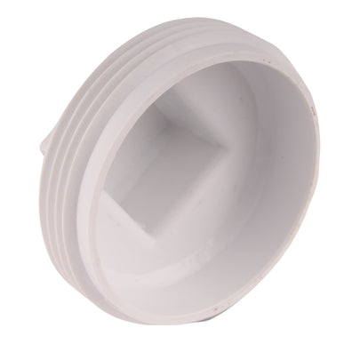 PVC DWV Raised Square Head Cleanout Plug 2-1/2"