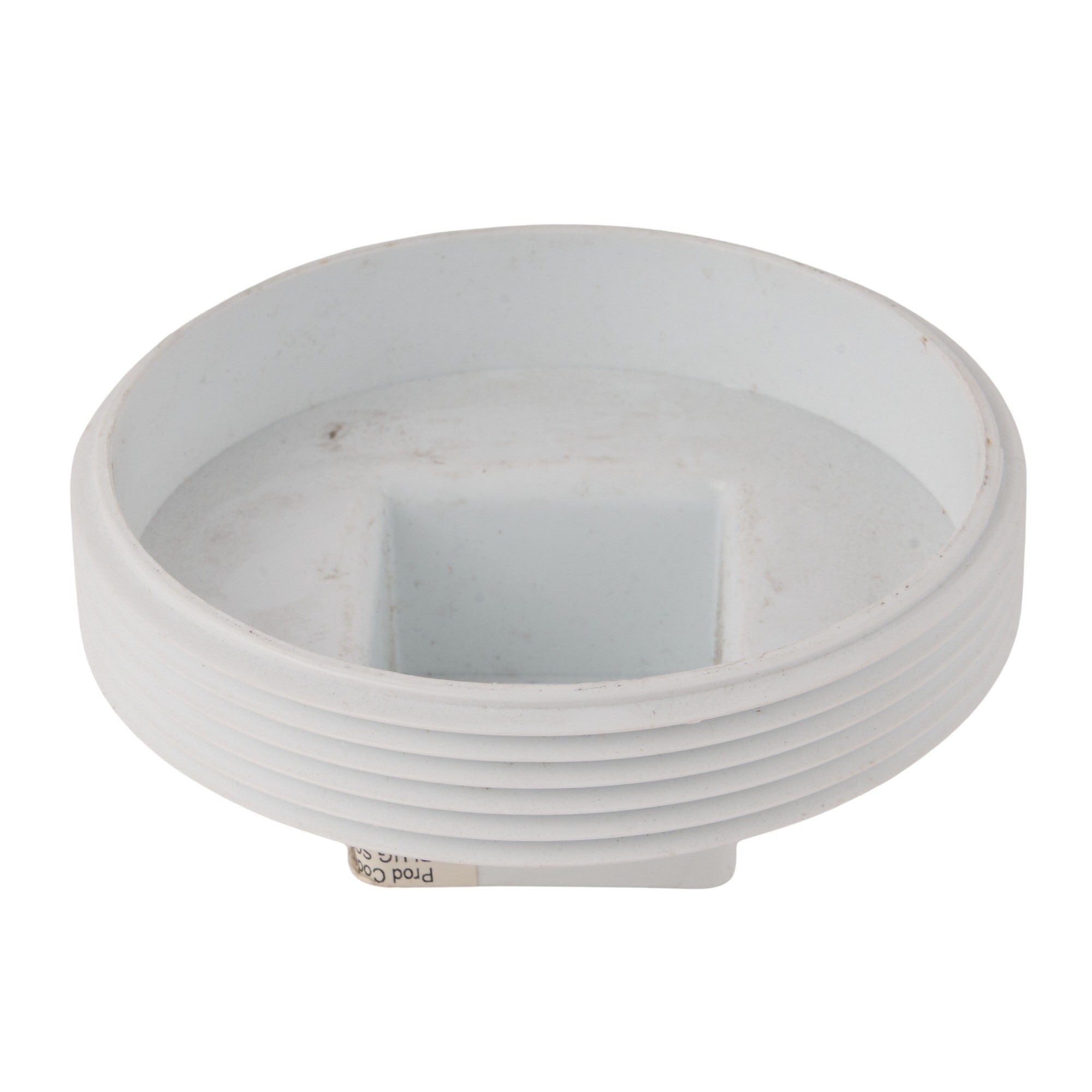 PVC DWV Raised Square Head Cleanout Plug 3-1/2"